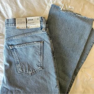 AGOLDE Mid Rise Relaxed Boot Jeans in Curio